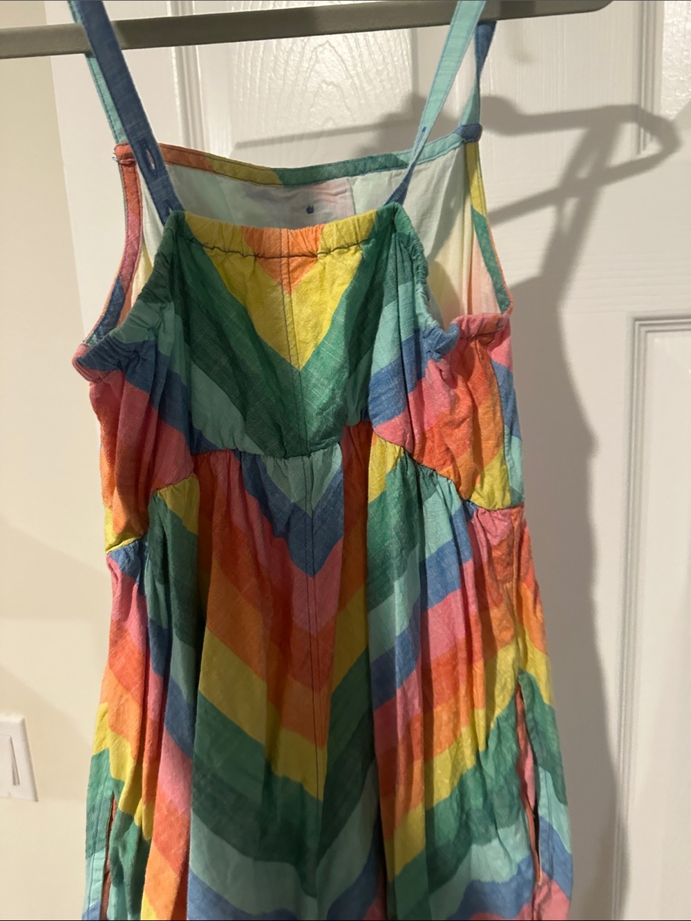 Hanna Andersson Girls Multicolor Rainbow Stripe Sundress - Picture 2 of 3